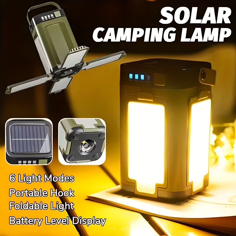 Outdoor Camping Light Portable - Solarna przenośna lampa kempingowa z ładowaniem