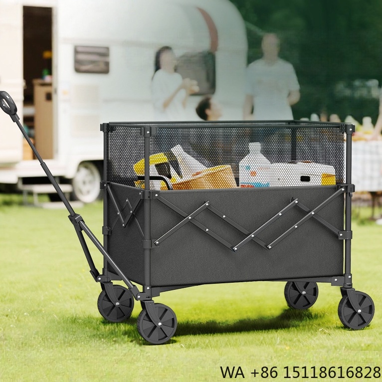 Outdoor Camping Wagon - Wytrzymała, nierdzewna stalowa rama, składany, oddychający,