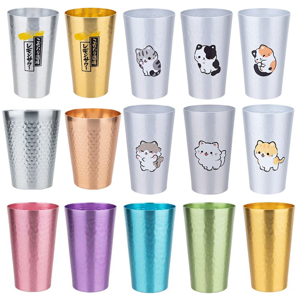 Japanese Outdoor Camping - Zestaw aluminiowych kufli do piwa w