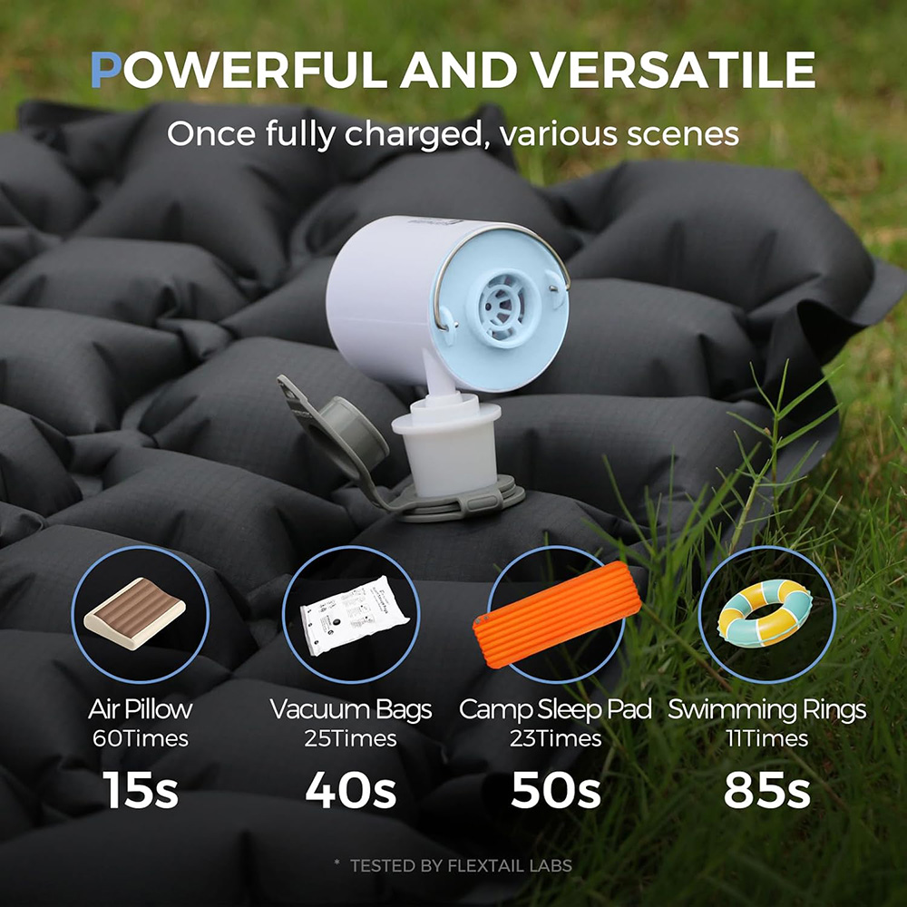 Outdoor Inflatable Camping Tent With Air Pump - Przenośna pompa powietrza FLEXTAIL, mini pompa