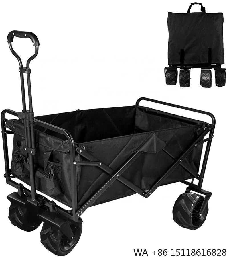 Outdoor Camping Wagon - Nowy Duży Wózek Składany z Dużymi