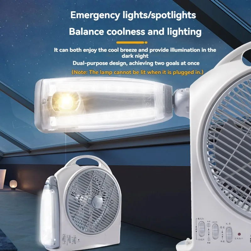 Outdoor Camping Fans - Przenośny 10-calowy energooszczędny wentylator elektryczny USB