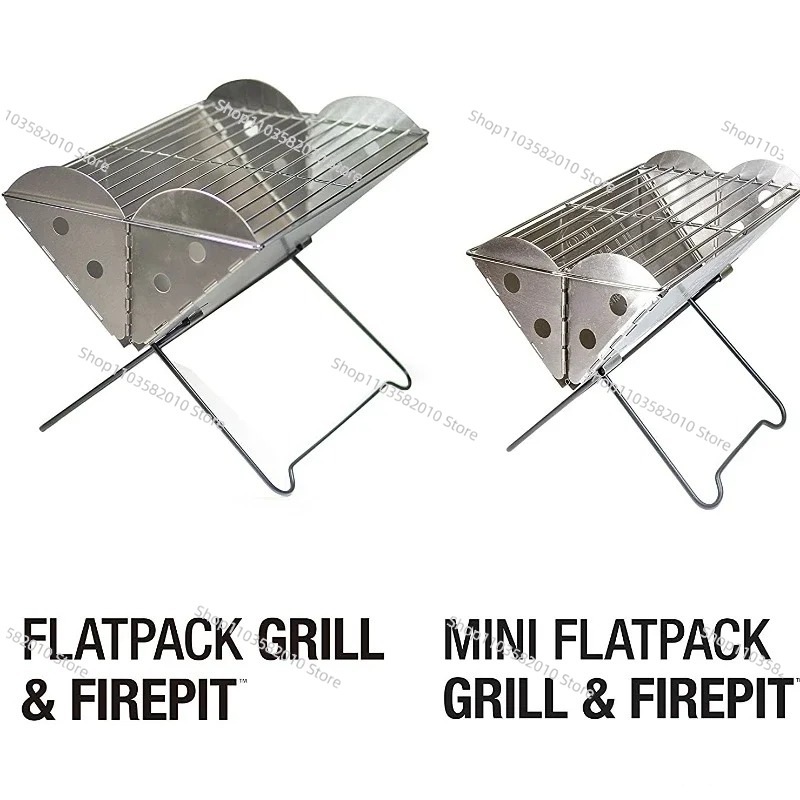 Outdoor Camping Fire - Stabilny, przenośny grill i palenisko ze