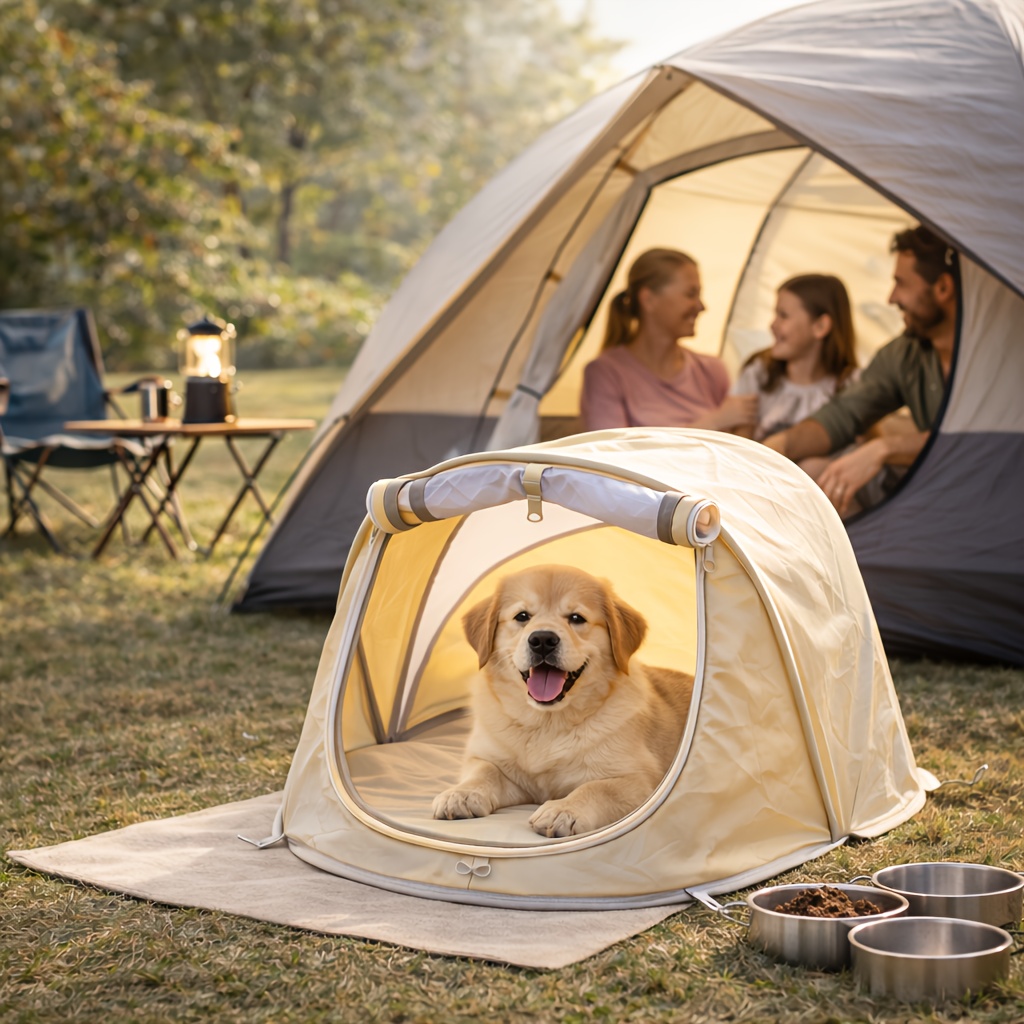 Outdoor Camping Dog Kennel - Składany namiot dla zwierząt, przenośny domek