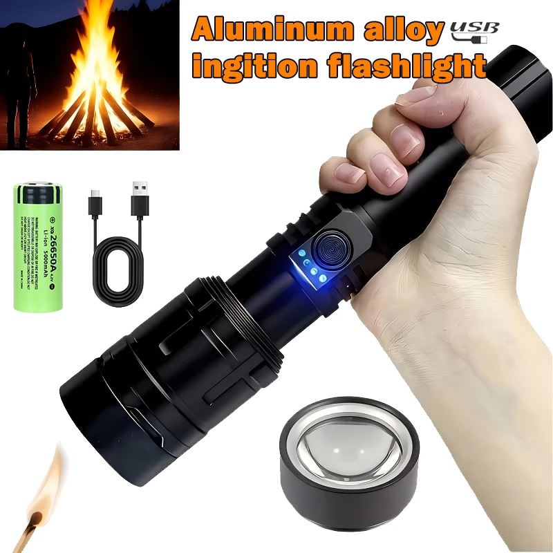Outdoor Camping Lampe - Ultra Mocna Latarka Skupiająca Światło, Wodoodporna