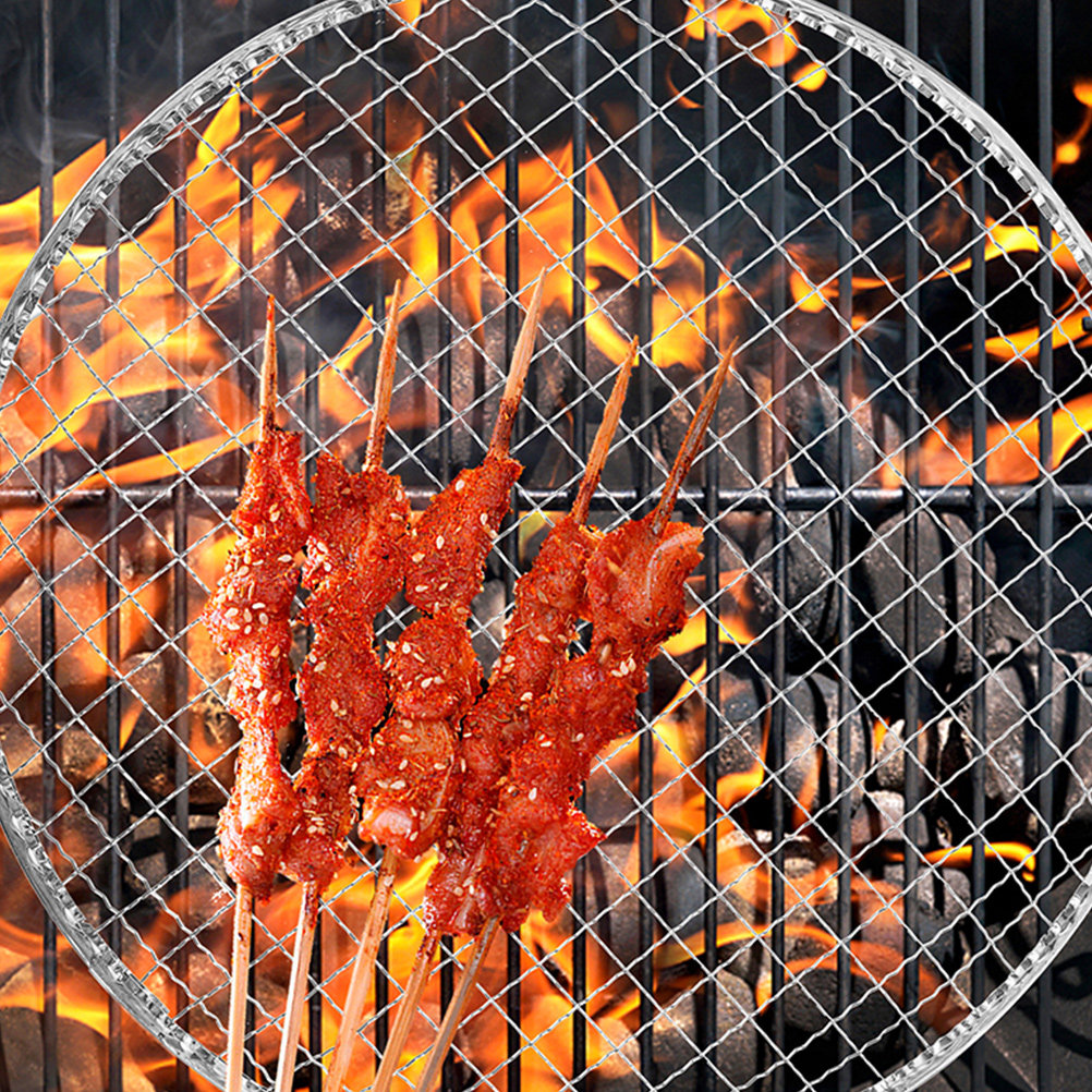 Outdoor Camping Fire - 10 szt. Siatka do grilla BBQ,