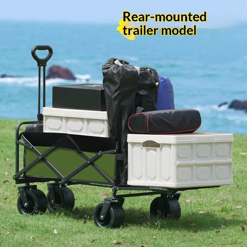 Outdoor Camping Wagon - Wyprzedaż Fabryczna Wózek Platformowy Czterokołowy Kempingowy