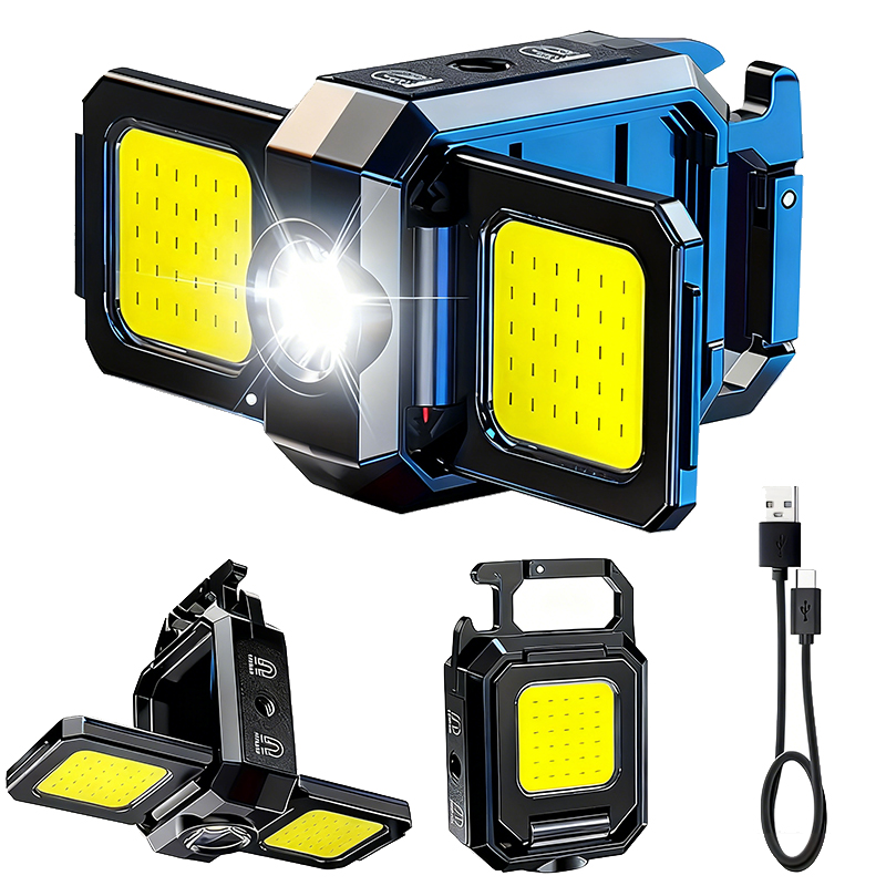 Outdoor Camping Light Portable - Mini Latarka Brelokowa COB Światło Robocze