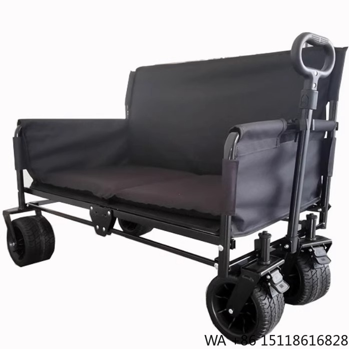 Outdoor Camping Wagon - Wielofunkcyjny, składany wózek metalowy na czterech