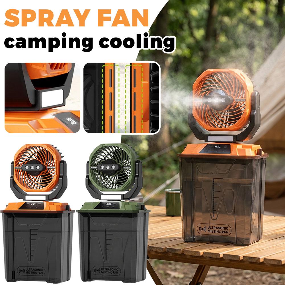 Outdoor Camping Fans - Nowy przenośny wentylator zraszający do użytku