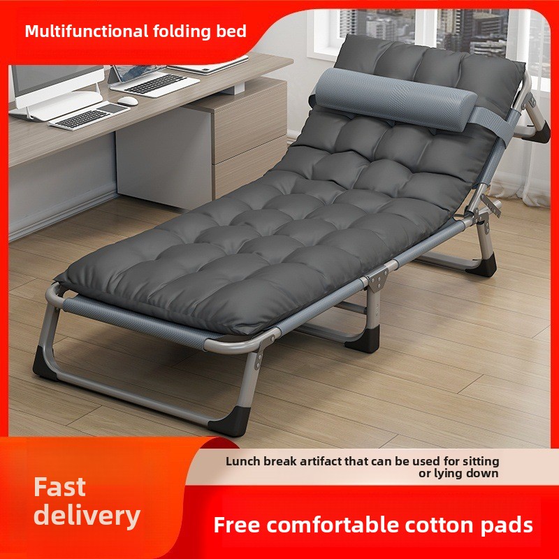 Outdoor Camping Recliner - Składane łóżko jednoosobowe przenośne do domu,