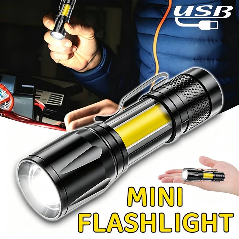 Outdoor Camping Light Portable - Mini Latarka LED COB, Przenośna Latarka