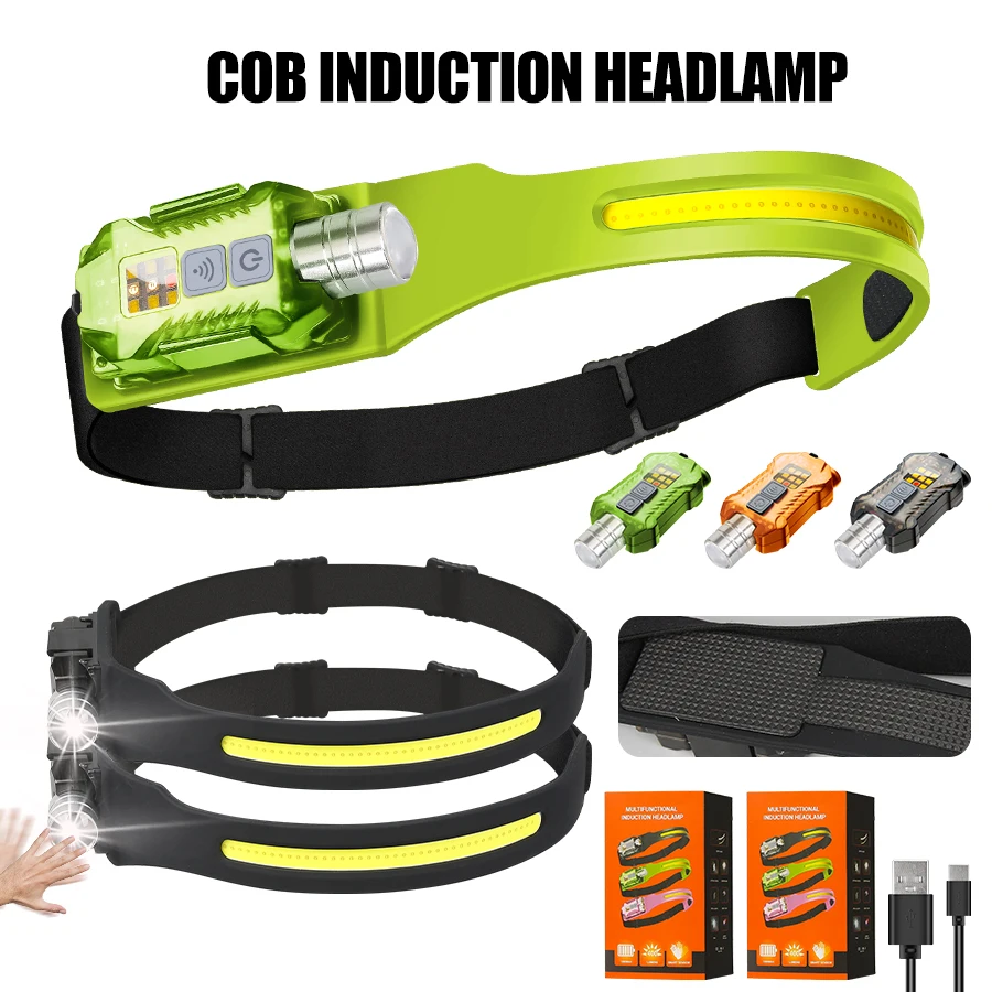 Outdoor Camping Light Portable - Mocna latarka czołowa LED, przenośna, ładowalna,
