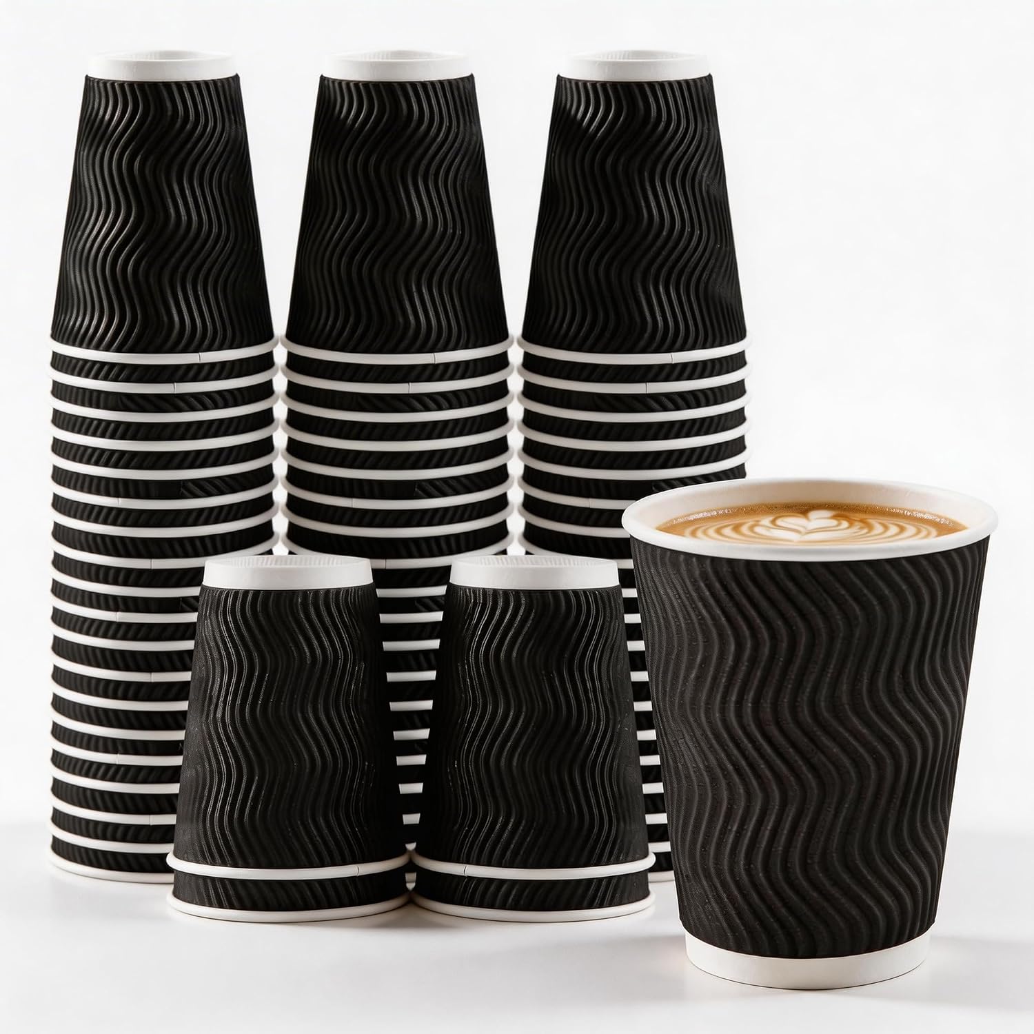 Outdoor Camping Wallpaper - 50 sztuk 12oz (355ml) papierowych kubków