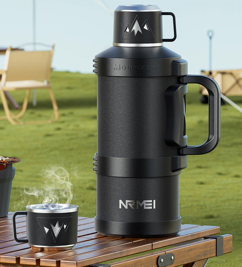 Vacuum Insulated Flask - Termos ze stali nierdzewnej o dużej