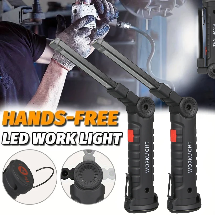 Outdoor Camping Lampe - Nowa Przenośna Latarka LED COB, Ładowana