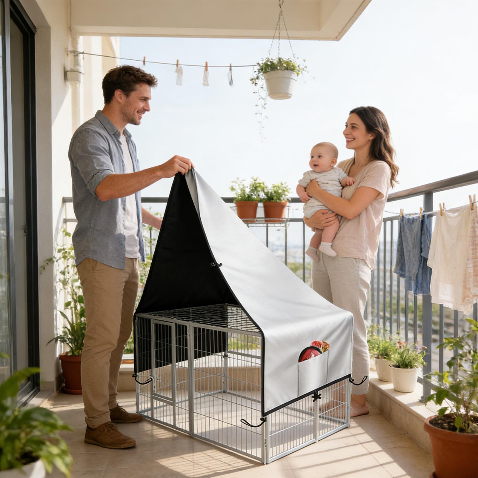 Pokrowiec na klatkę 210D Oxfor – Outdoor Camping Dog Kennel recenzja i cena
