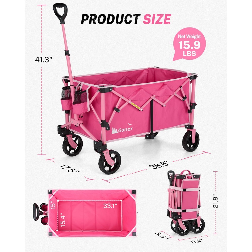 Wózek transportowy składany, 3 – Outdoor Camping Wagon recenzja i cena