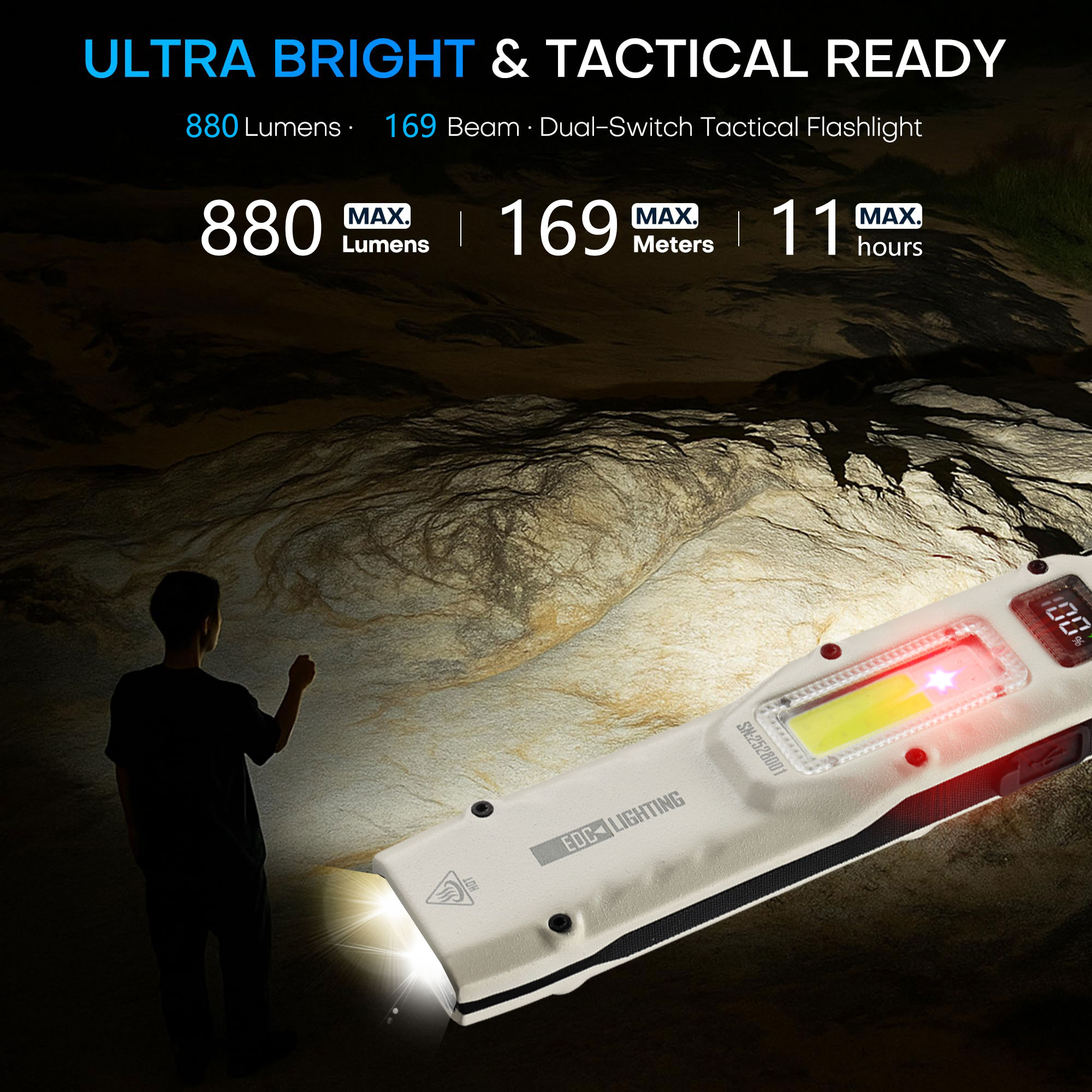 Przenośna latarka taktyczna YE – Outdoor Camping Light Portable recenzja i cena