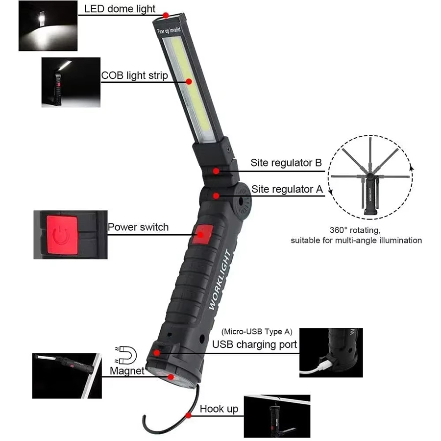 Przenośna latarka LED z magnet – Outdoor Camping Light Portable recenzja i cena