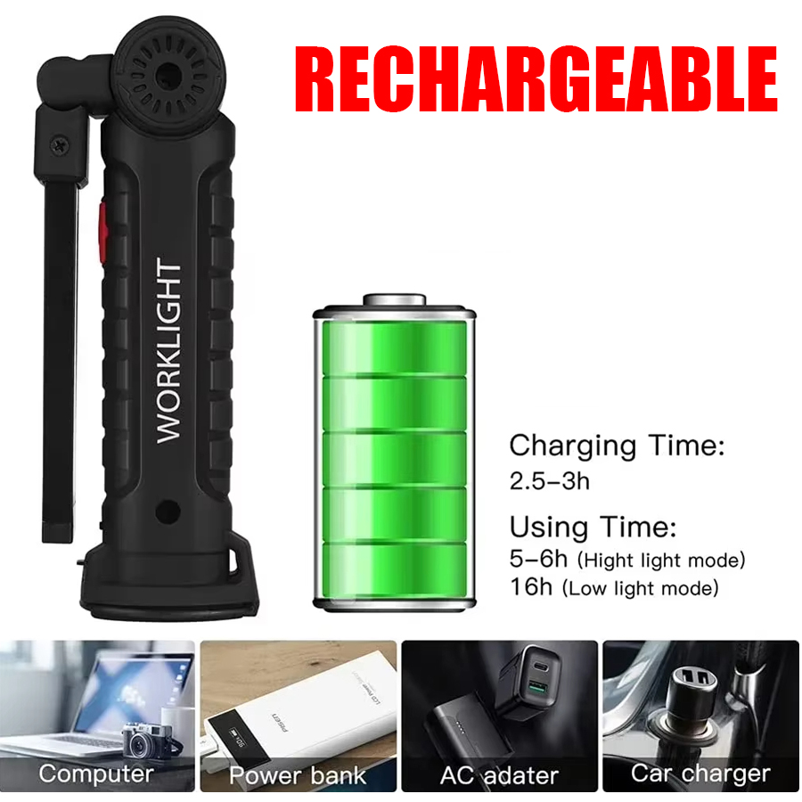 Przenośna latarka LED z magnet – Outdoor Camping Light Portable recenzja i cena