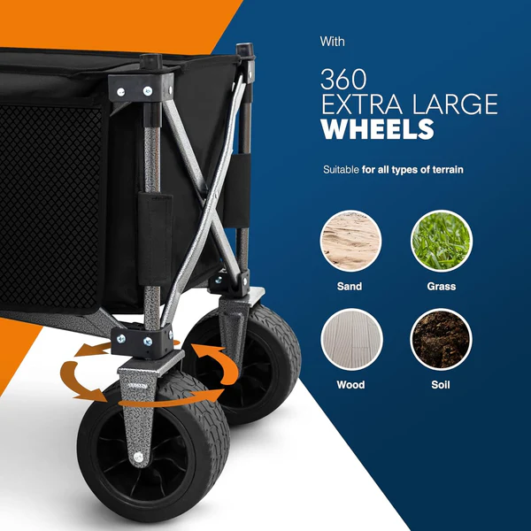 Składany wózek kempingowy, prz – Outdoor Camping Wagon recenzja i cena
