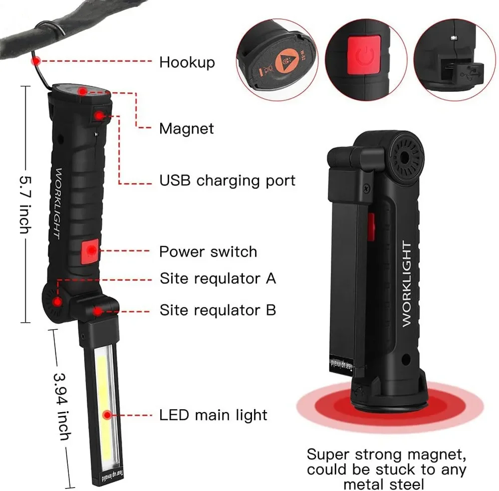 Przenośna latarka LED COB Łado – Outdoor Camping Light Portable recenzja i cena