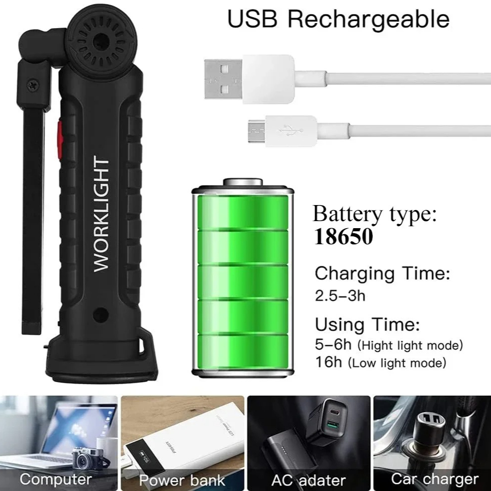 Przenośna latarka LED COB Łado – Outdoor Camping Light Portable recenzja i cena