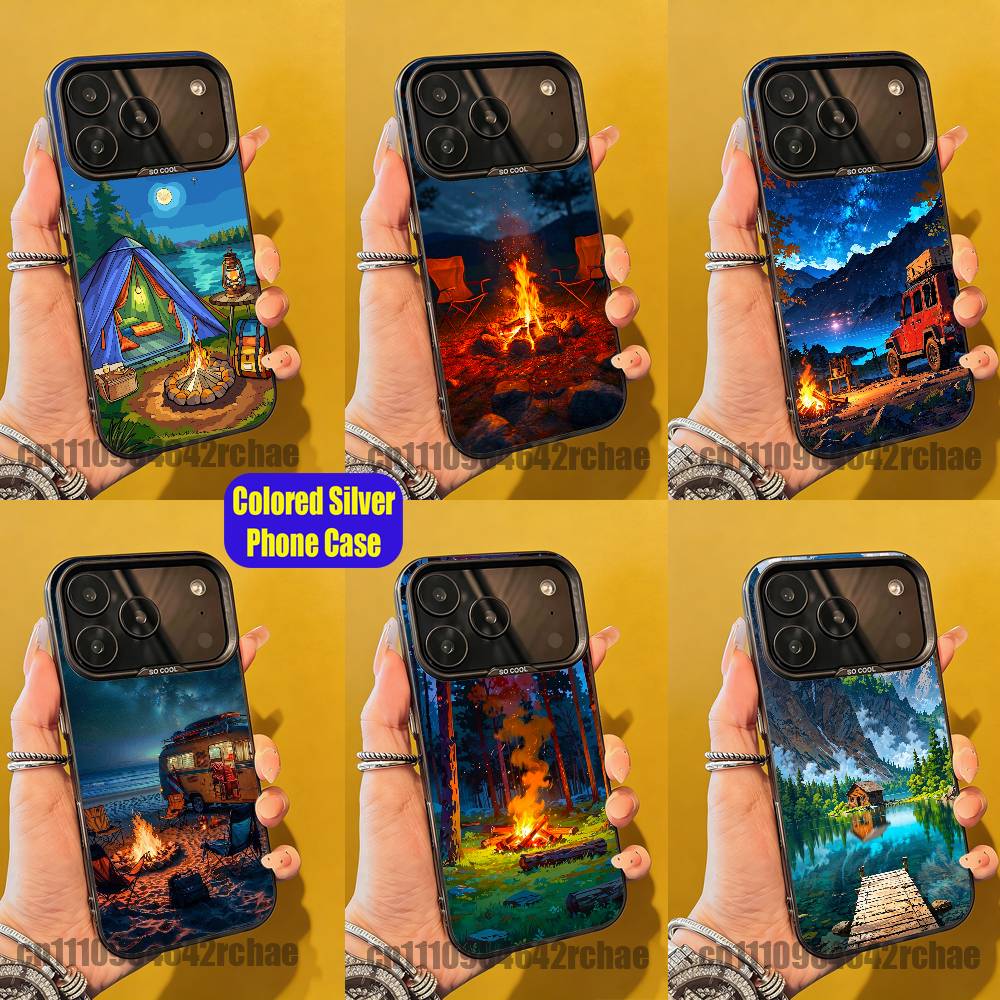 Etui na telefon iPhone 15, 12, – Outdoor Camping Wallpaper recenzja i cena
