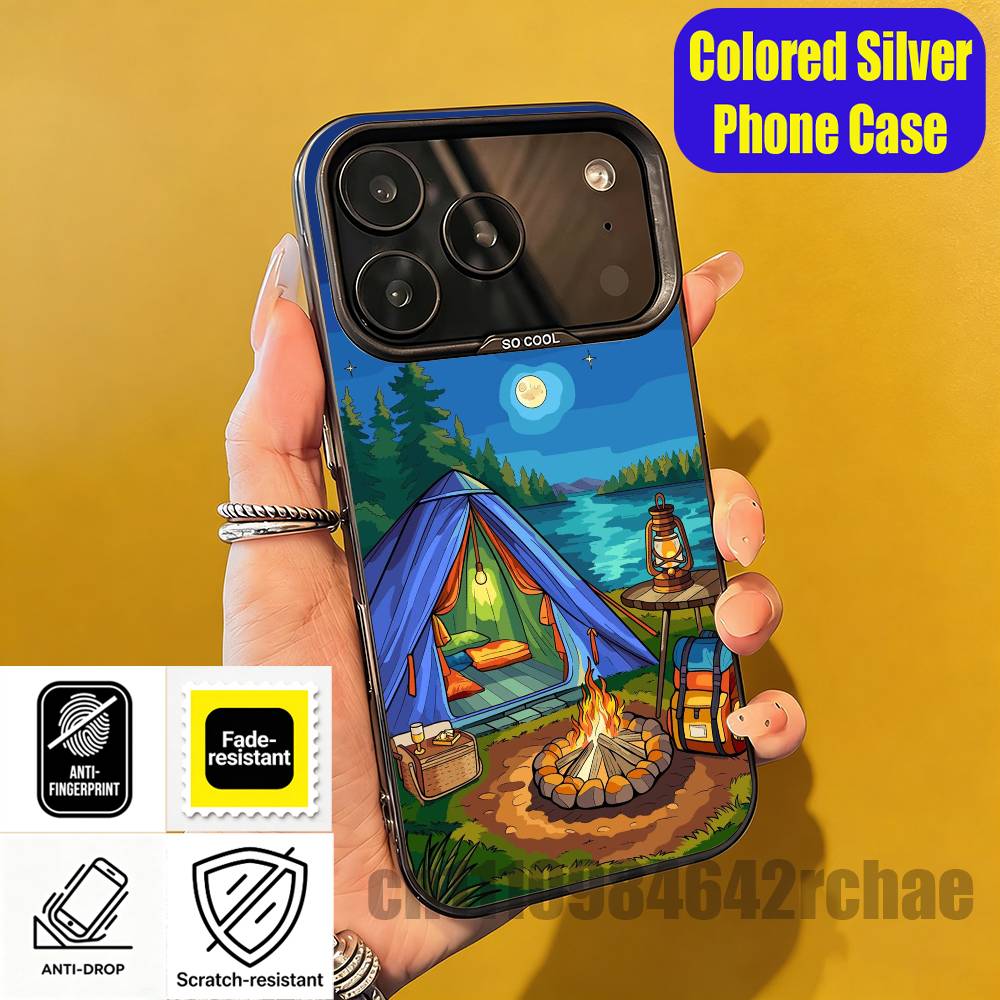 Etui na telefon iPhone 15, 12, – Outdoor Camping Wallpaper recenzja i cena