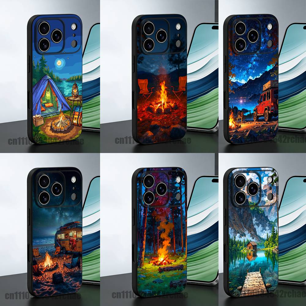 Etui na telefon iPhone 15, 16, – Outdoor Camping Wallpaper recenzja i cena
