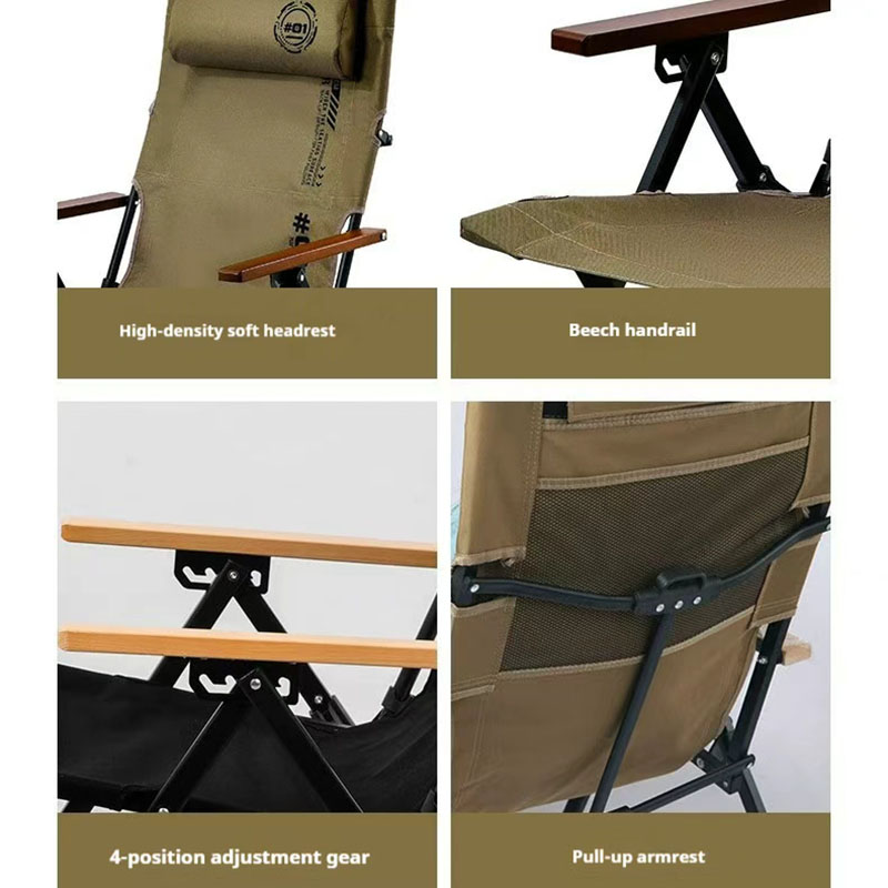 Składane krzesło plażowe/kempi – Outdoor Camping Recliner recenzja i cena
