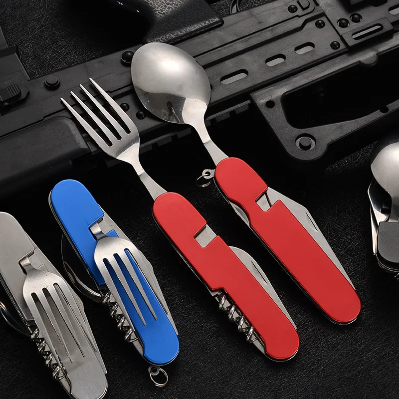 Składana zastawa stołowa 4 w 1 – Outdoor Camping Essentials recenzja i cena