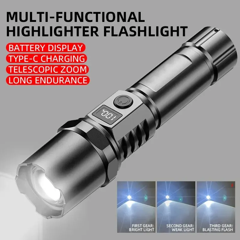 Mocna latarka ręczna LED, prze – Outdoor Camping Light Portable recenzja i cena