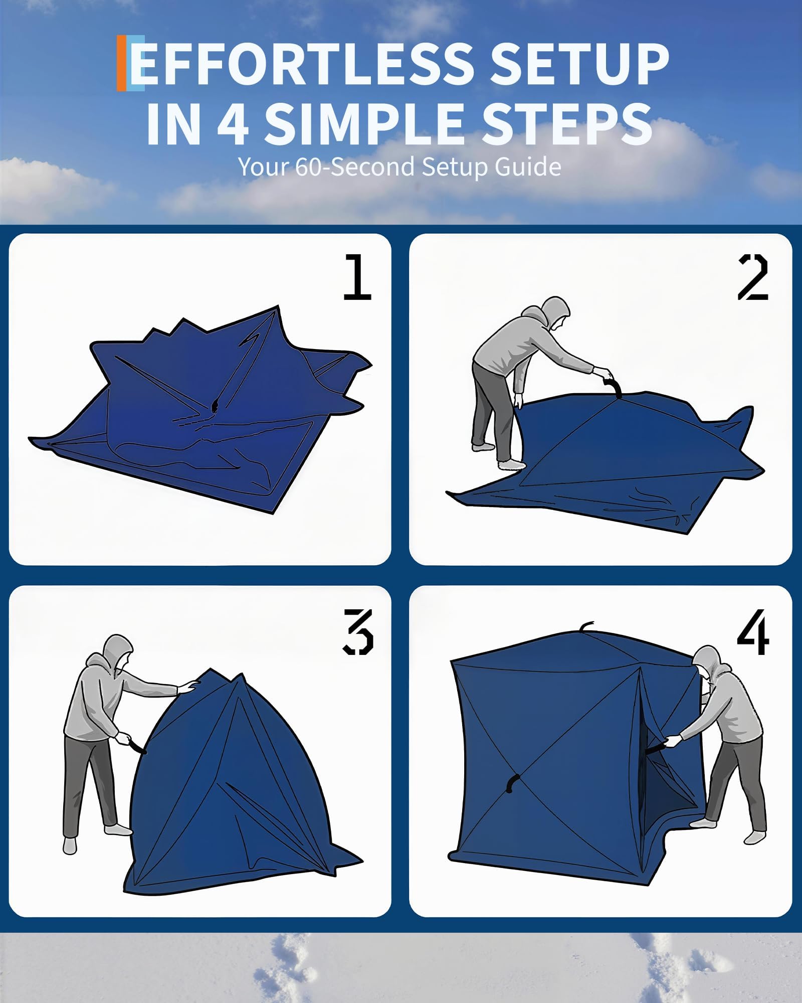 Namiot do wędkowania pod lodem – Outdoor Camping Automatic Quick Opening Tent recenzja i cena