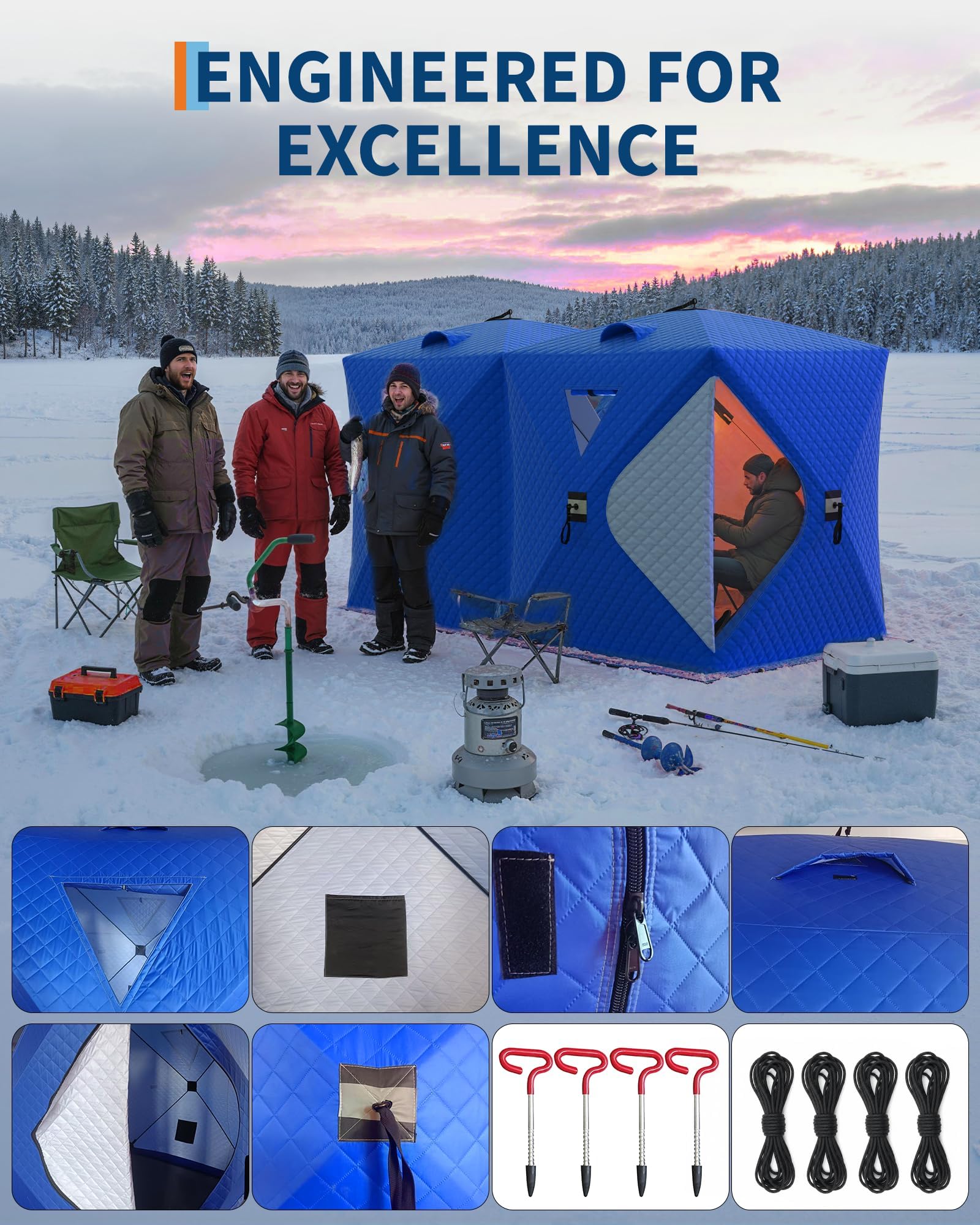 Namiot do wędkowania pod lodem – Outdoor Camping Automatic Quick Opening Tent recenzja i cena