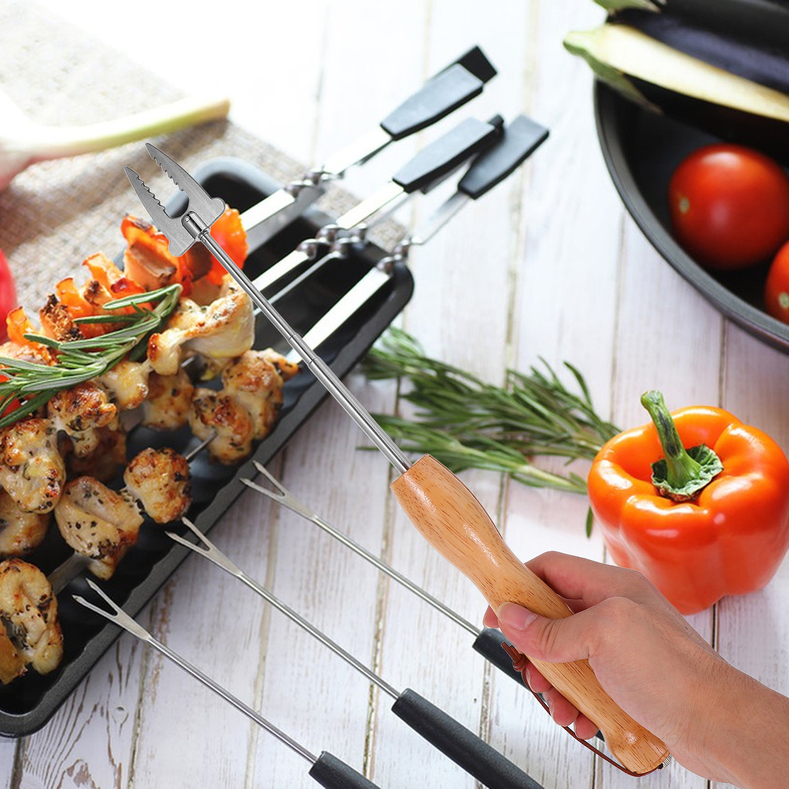 Wysuwane szpikulce do grilla z – Outdoor Camping Fire recenzja i cena