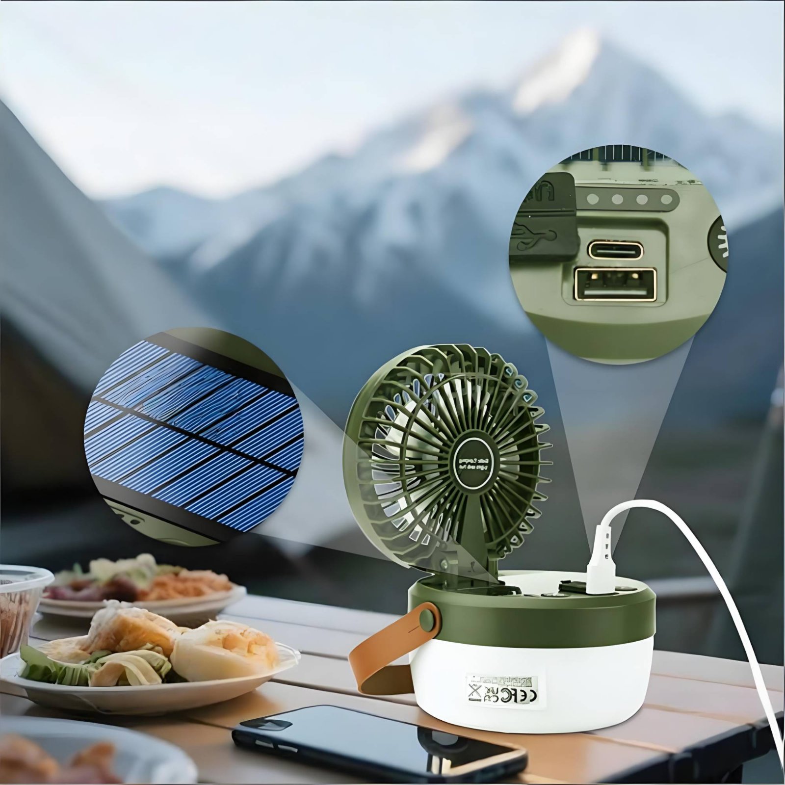 Solarna lampa kempingowa z wen – Outdoor Camping Fans recenzja i cena