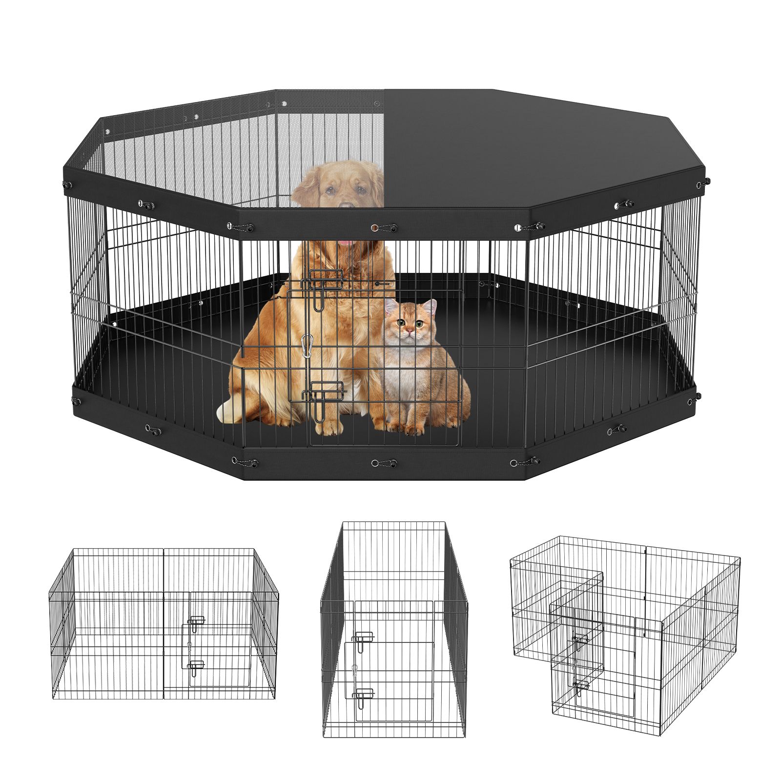 Kojec dla psa, 8 paneli składa – Outdoor Camping Dog Kennel recenzja i cena