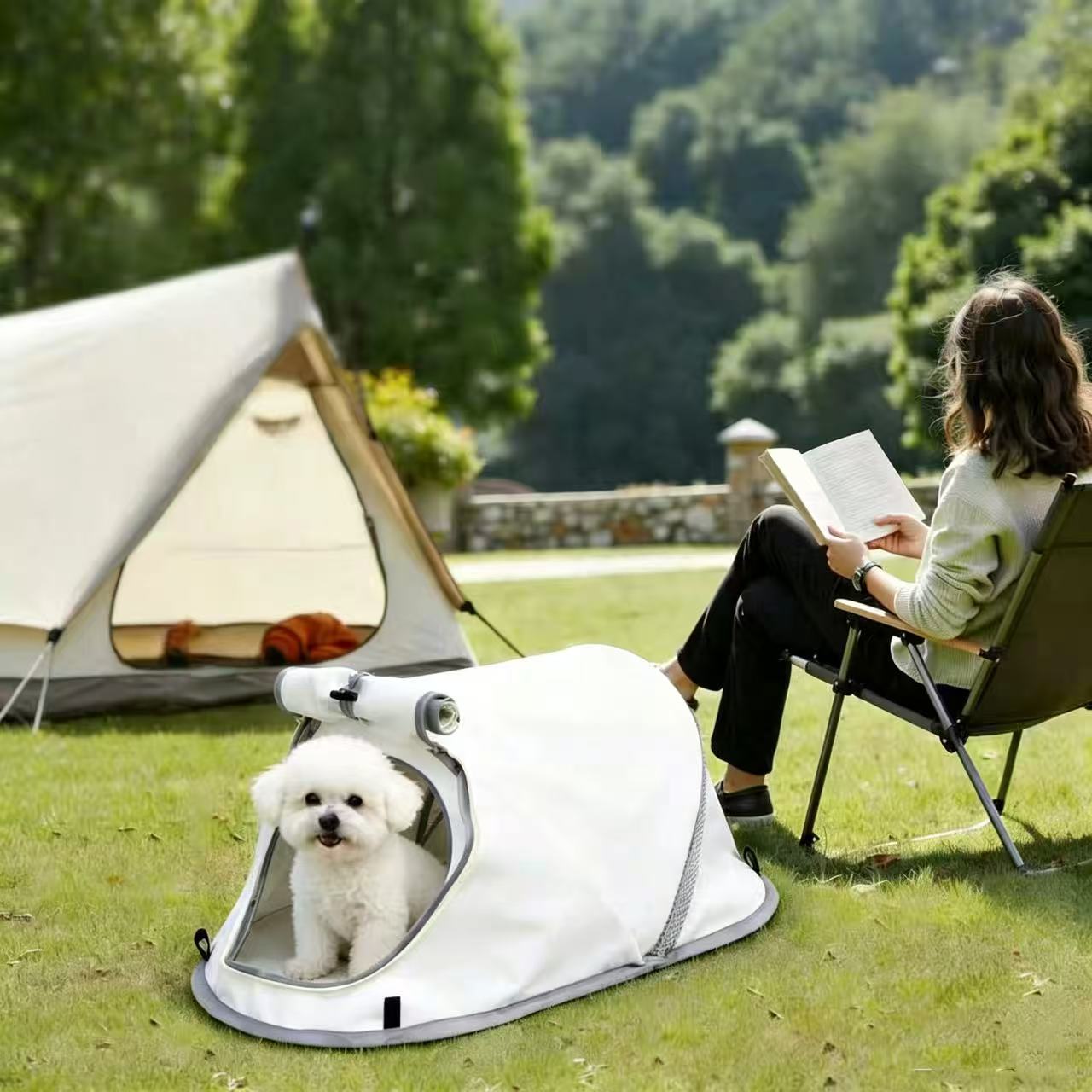 Składany namiot dla zwierząt,  – Outdoor Camping Dog Kennel recenzja i cena