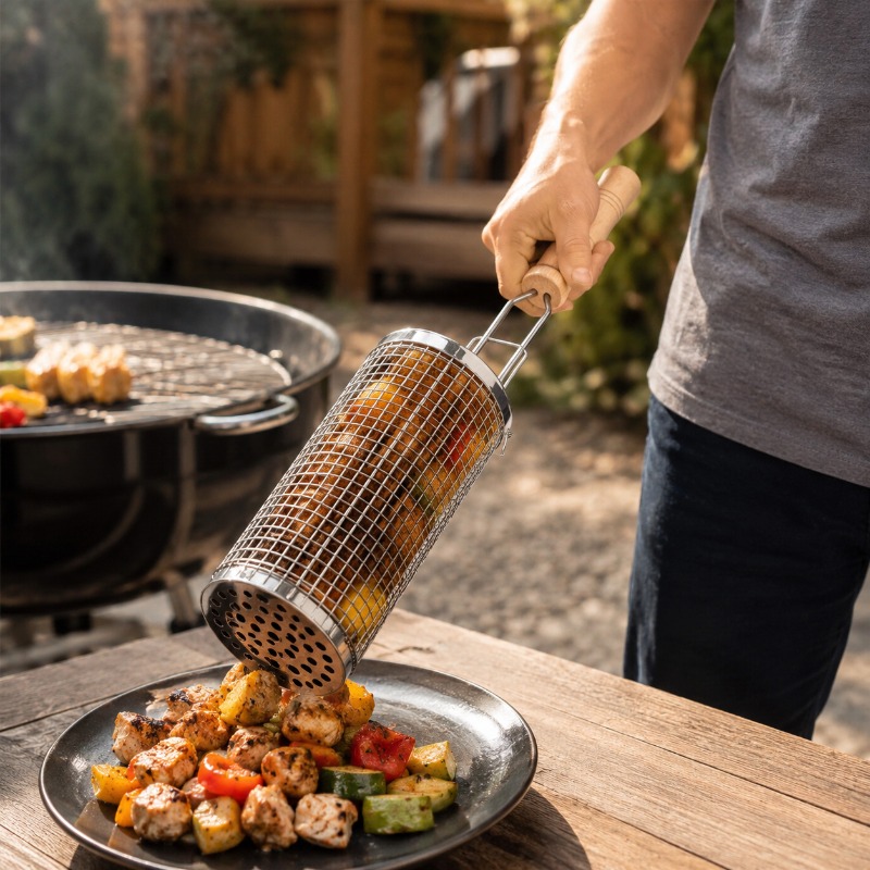 Zestaw okrągłych koszy do gril – Outdoor Camping Essentials recenzja i cena