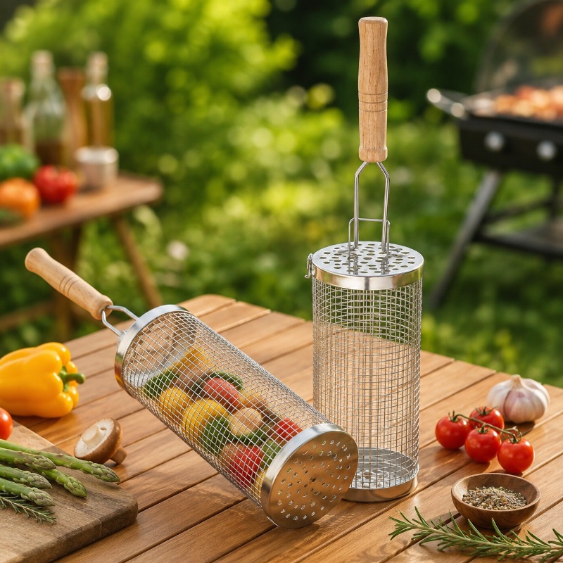 Zestaw okrągłych koszy do gril – Outdoor Camping Essentials recenzja i cena
