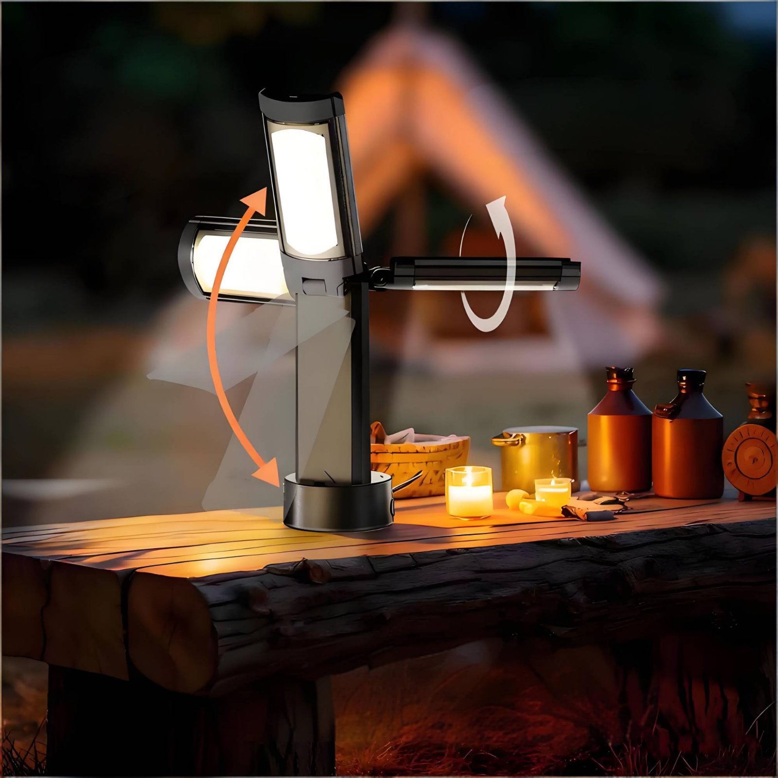 Teleskopowa lampa do namiotu z – Outdoor Camping Light Portable recenzja i cena