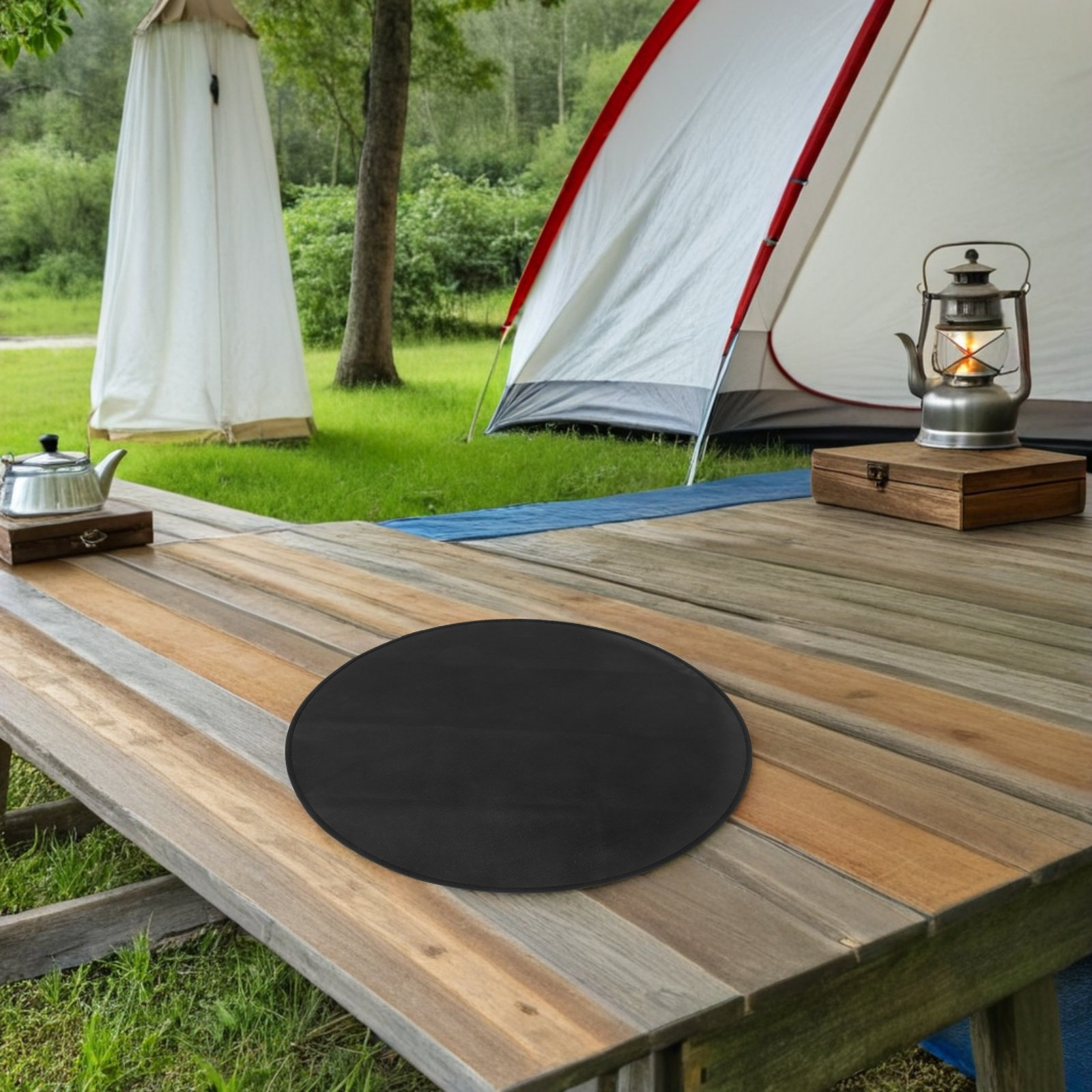 Okrągła mata ognioodporna i ża – Outdoor Camping Fire recenzja i cena