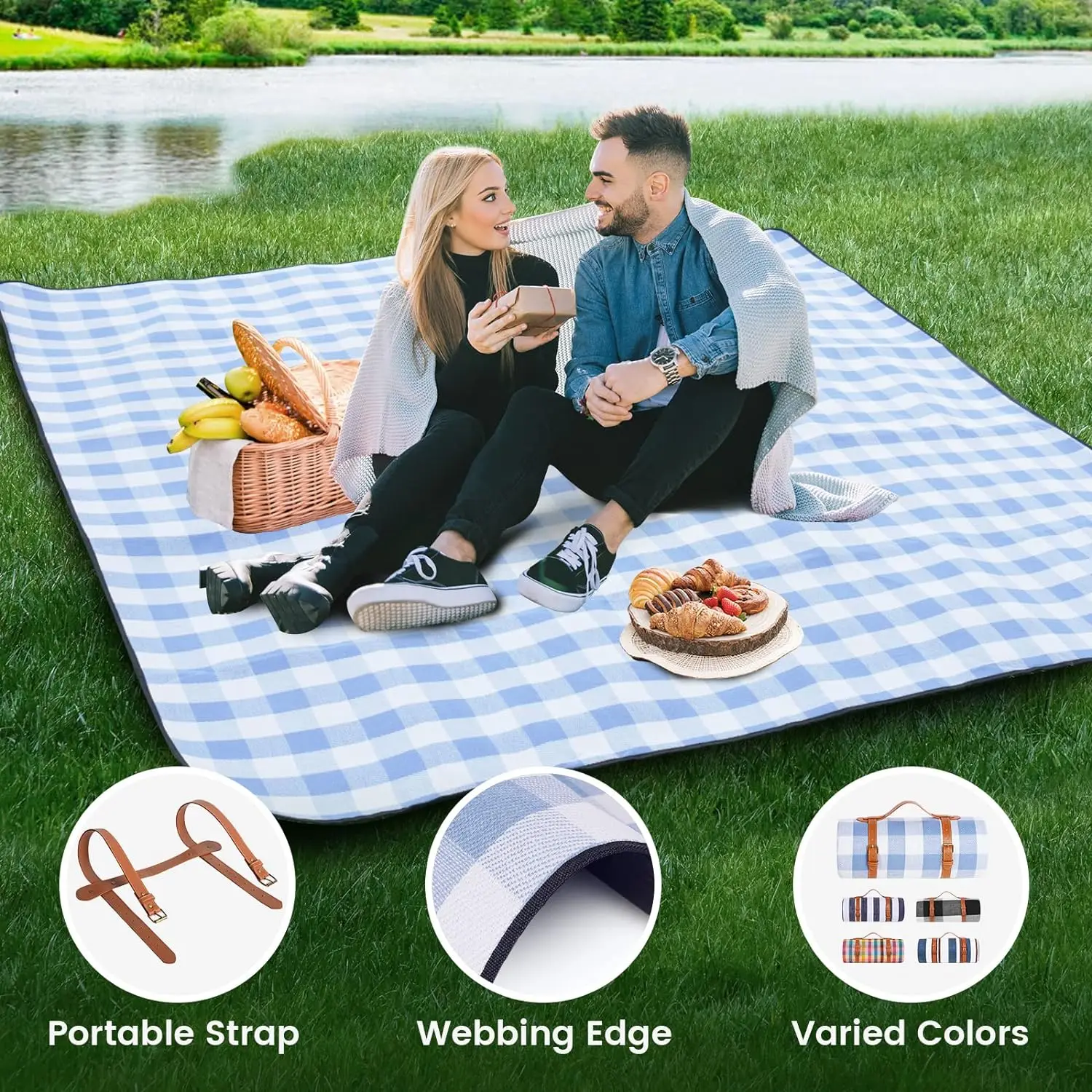 Koc piknikowy ZHUOHUA, bardzo  – Outdoor Camping Rug Waterproof recenzja i cena