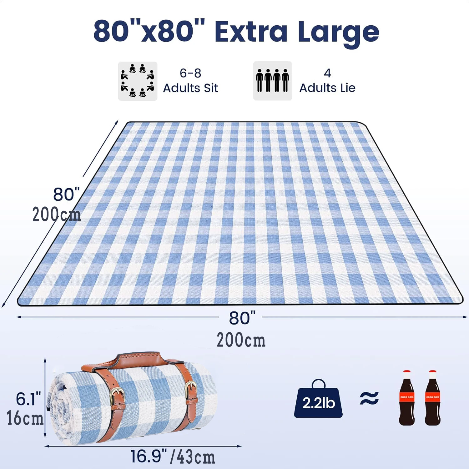 Koc piknikowy ZHUOHUA, bardzo  – Outdoor Camping Rug Waterproof recenzja i cena